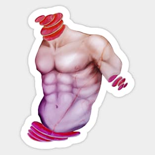 Aesthetic Sliced Statue Sticker